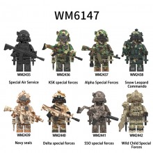 Special Forces soldier building blocks figures