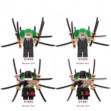 One Piece Roronoa Zoro anime building blocks figures