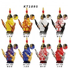 Ancient Warrior Uniform Qing Dynasty Soldiers building blocks figures