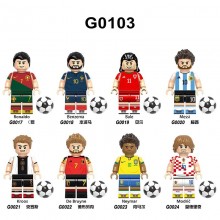 football star building blocks figures