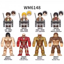 Attack on Titan anime building blocks figures