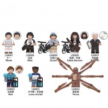 Stranger Things anime building blocks figures