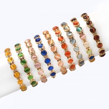 Colorful Cats Eye Stone Magenetic Bracelets