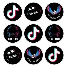 Tiktok logo stickers(20pcs a set)