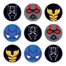 Super Hero Ant-Man Black Panther Bumblebee sticker...