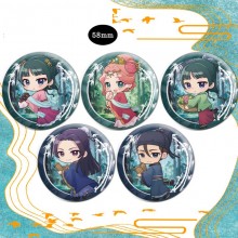 The Apothecary Diaries anime tinplate brooch pins