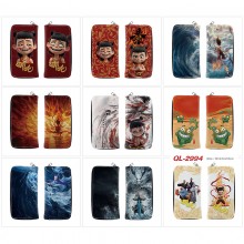 Nezha 2 anime long zipper wallet purse