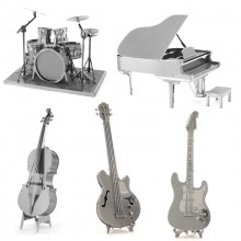 Musical instruments 3D Metal Puzzle DIY Assembly M...
