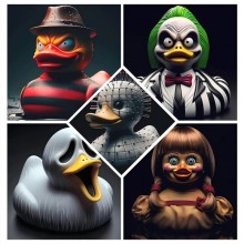Classic Halloween Horror Movie Character Ornaments Model Figures