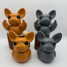 Funny French Bulldog Ornament Cute Duck Desktop Decoration