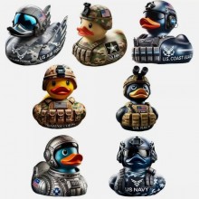 Veteran Tribute Duck Resin Figurine