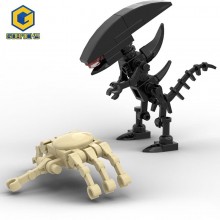 Alien and Face Hugger building blocks figures