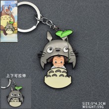Totoro anime movable key chain/necklace