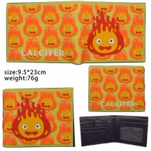 Howl's Moving Castle anime PVC silicone wallet
