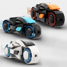 Moc Tron Motorcycle model building blocks figures