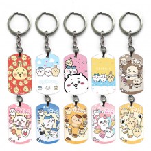 Chiikawa anime alloy two-sided pendant key chain keychains