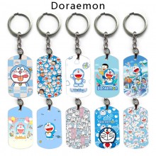 Doraemon anime alloy two-sided pendant key chain k...