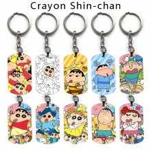 Crayon Shin-chan anime alloy two-sided pendant key...
