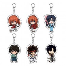 Rurouni Kenshin anime acrylic key chains