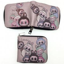 Labubu anime zipper wallet purse