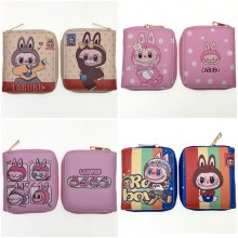 Labubu anime short zipper wallet