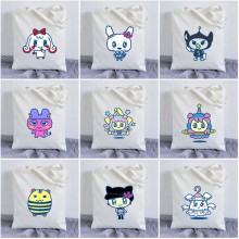 Tamagotchi anime canvas shopping bag handbag
