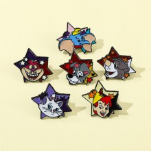 Marie Cat anime alloy enamel brooch pins
