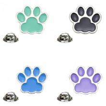 Cat Dog Paw anime alloy enamel brooch pins