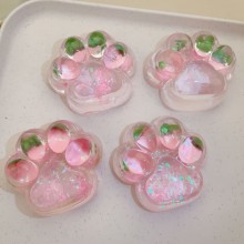 Silicone Strawberry Cat Paw Slow Rebound Decompres...