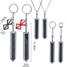 Berserk Guts anime key chain necklace