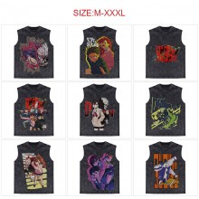 DANDADAN anime 250g cotton direct injection sleeveless vest t-shirts