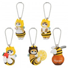Mofusand bee cat figures set(5pcs a set)