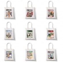 One Piece anime simple canvas handbag shopping bag