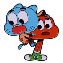 The Amazing World of Gumball anime alloy enamel br...