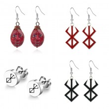 Berserk anime earrings ear studs OPP bag