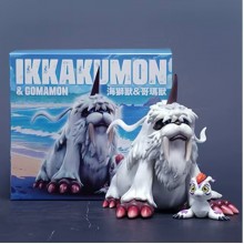 Digital monster Digimon Adventure Gomamon and Ikkakumon anime figures set
