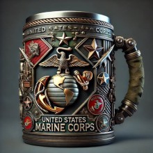 Creative Military 3D Resin Stainless Steel Water C...