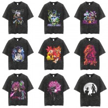 Dragon Ball anime short sleeve wash water worn-out cotton t-shirt