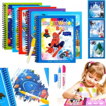 Frozen Montessori MagicWater Pen Drawing Book A5