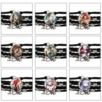 Honkai Star Rail game braided gemstone bracelet hand chain