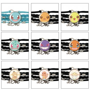 Pokemon anime braided gemstone bracelet hand chain