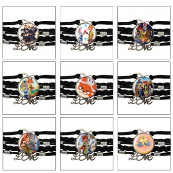 Zootopia anime braided gemstone bracelet hand chain