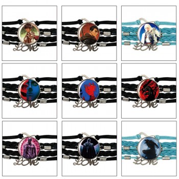 Berserk anime braided gemstone bracelet hand chain