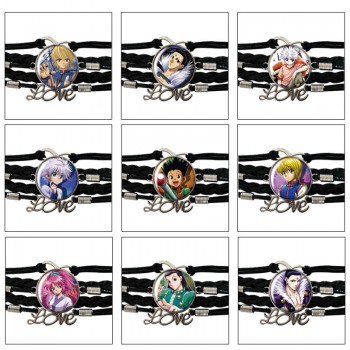 Hunter x Hunter anime braided gemstone bracelet hand chain