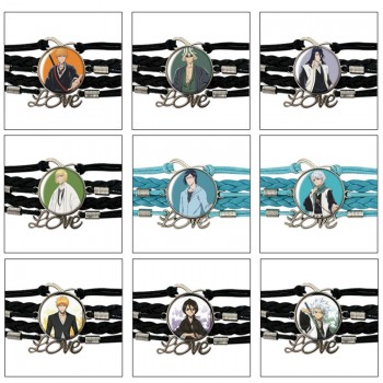 Bleach anime braided gemstone bracelet hand chain