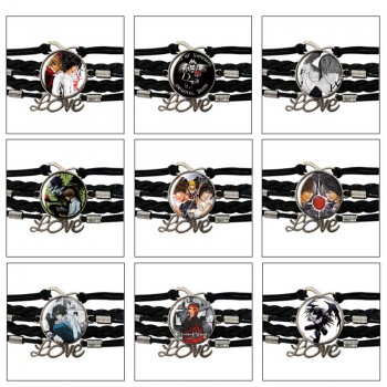 Death Note anime braided gemstone bracelet hand chain