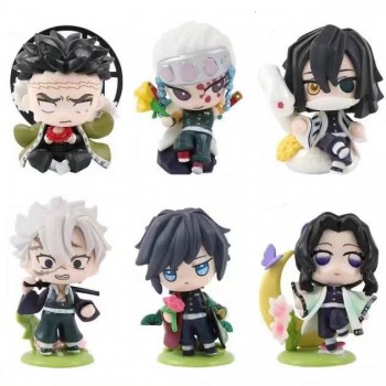 6pcs Demon Slayer anime figures set(OPP bag)