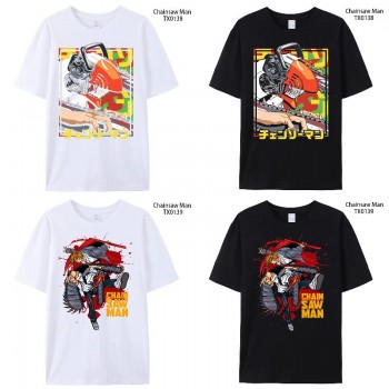 Chainsaw Man anime short sleeve cotton t-shirt
