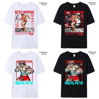 Hanma baki anime short sleeve cotton t-shirt