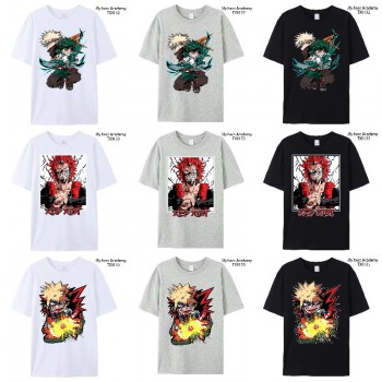 My Hero Academia anime short sleeve cotton t-shirt